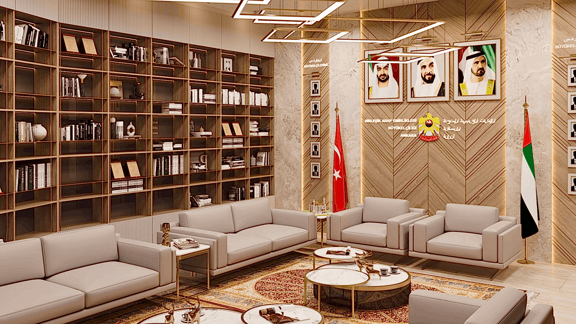 SOFA Grup İç Mimarlık Ankara Ofisi, Birleşik Arap Emirlikleri Bekleme Salonu Projesi