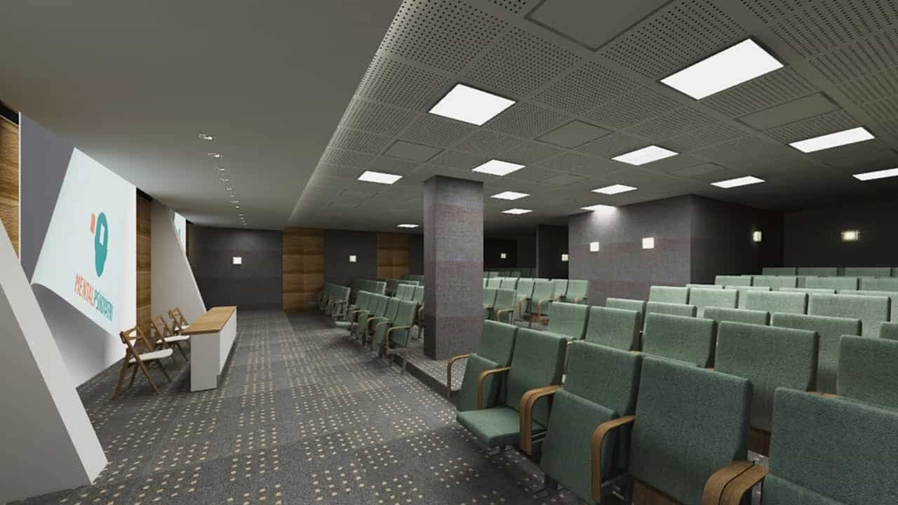 SOFA Grup İç Mimarlık Ankara Ofisi, Psikoterapi Enstitüsü Kütüphane, Konferans Salonu, Giriş Karşılama ve Bekleme Alanı Tasarımları