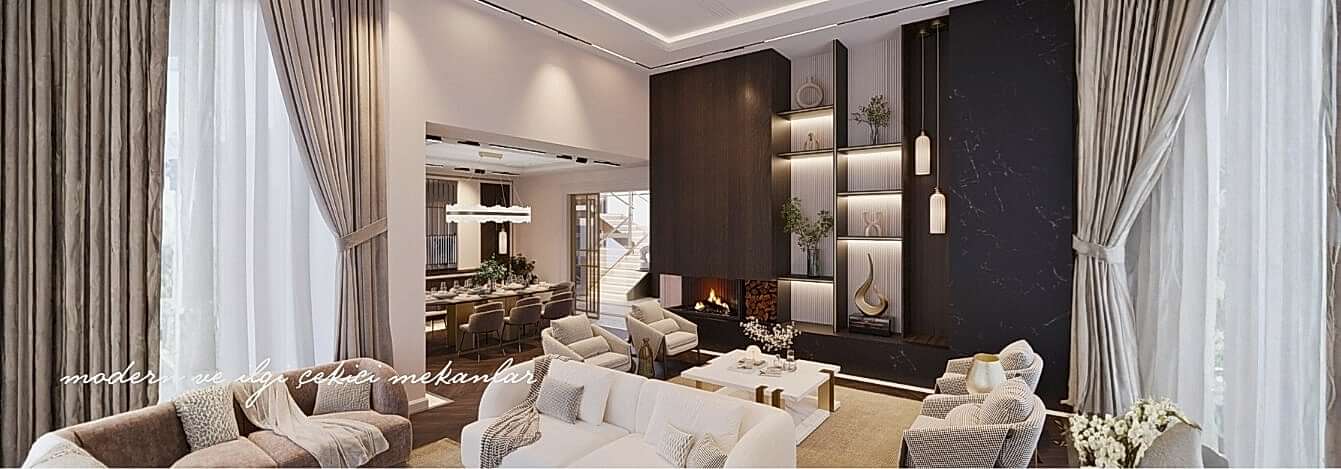 Lüks Salon Dekorasyonu ve Modern İç Mimari Çözümleri | Sofa Grup